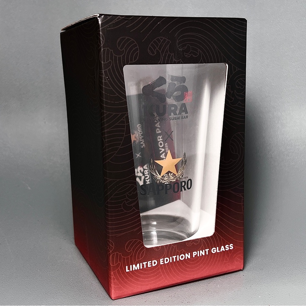Kura Sushi x Sapporo Beer Pint Glass
